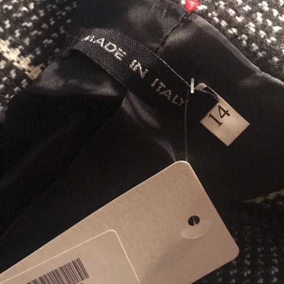 Boohoo Double Breasted Check Wool Look Coat 14 NWT 🦋 3 $15 items for $35 🦋 - Picture 7 of 7